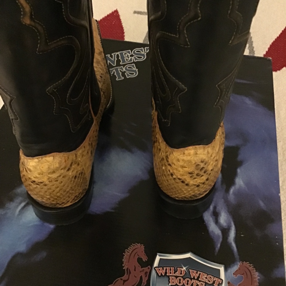 Wild West cowboy boots- Buttercup- Python - Picture 7 of 13
